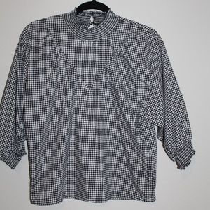 Zara Gingham Top